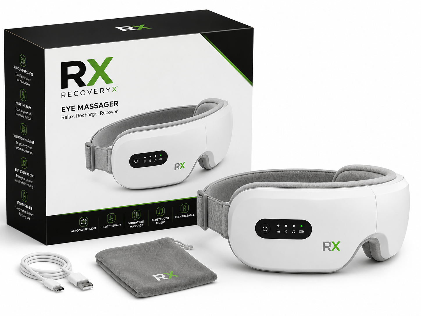 RecoveryX™ Smart Heated Eye Massager