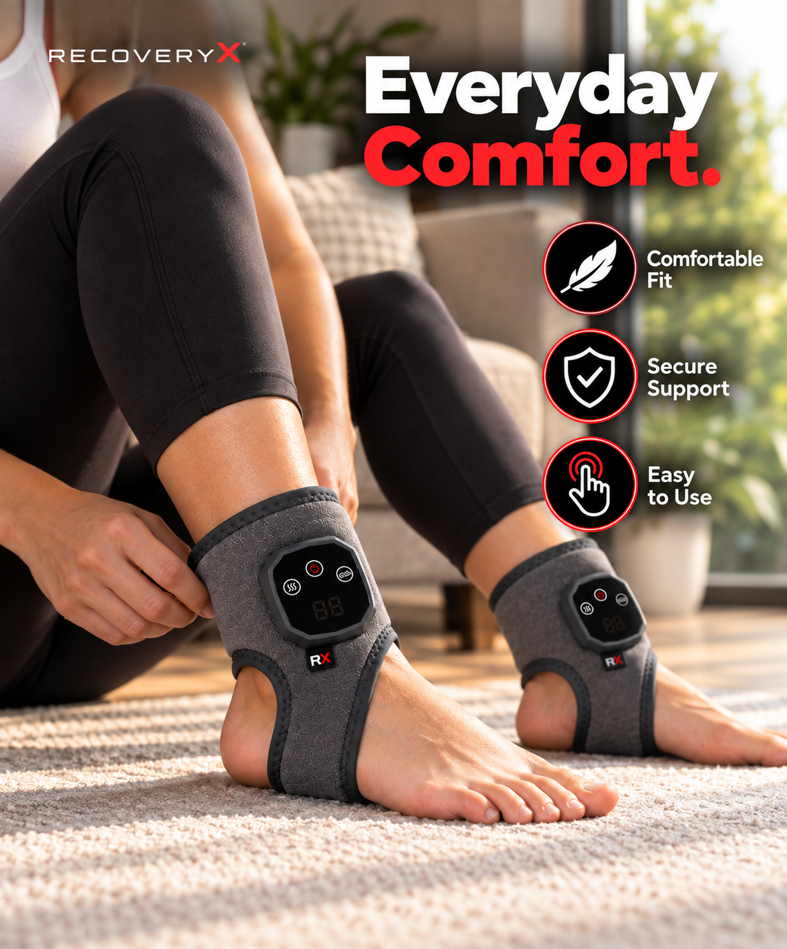RecoveryX™ Smart Ankle Recovery Wrap